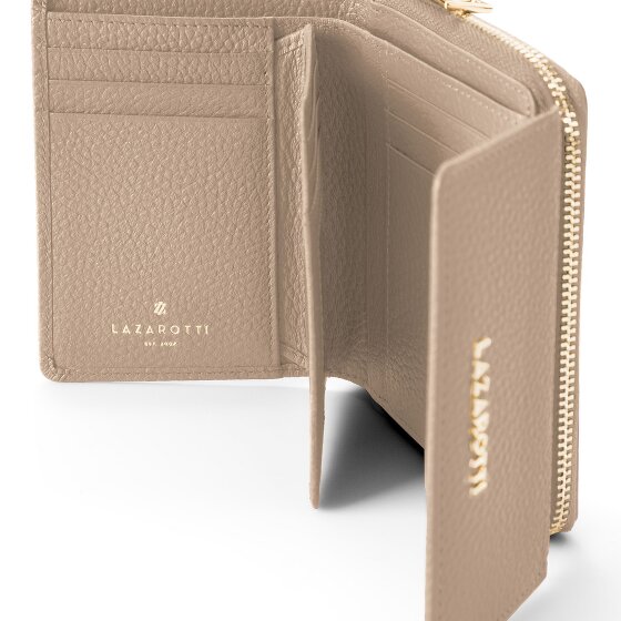 Lazarotti Bologna Leather Zip-Around Geldbörse Leder 12 cm