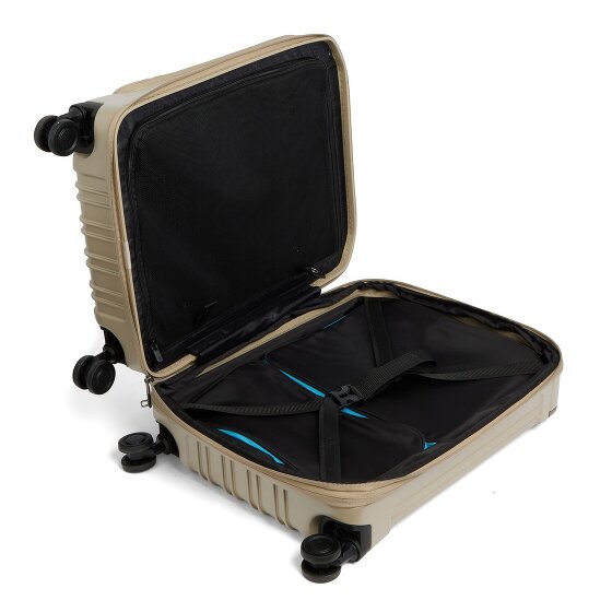 Piquadro PQ-Light 4 Rollen Kabinentrolley S 56 cm Laptopfach mit Dehnfalte