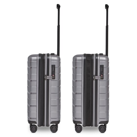 Bergpfeil Travel 4-Rollen Kabinentrolley S 55 cm mit Dehnfalte