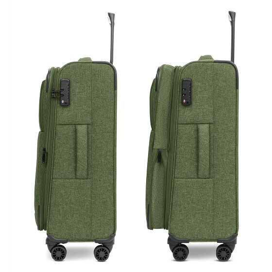 Redolz Essentials 12 MEDIUM 4-Rollen Trolley 67 cm mit Dehnfalte