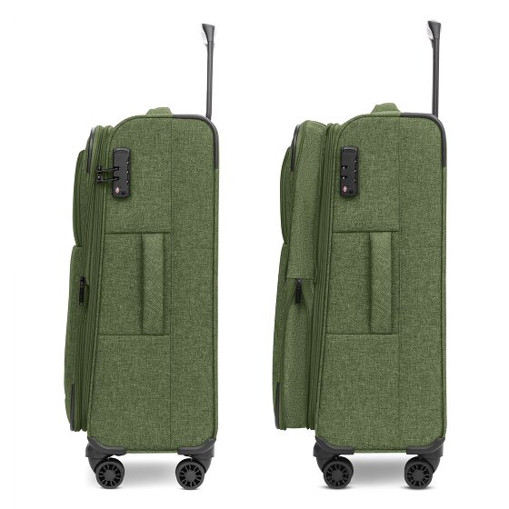 Redolz Essentials 12 MEDIUM 4-Rollen Trolley 67 cm mit Dehnfalte