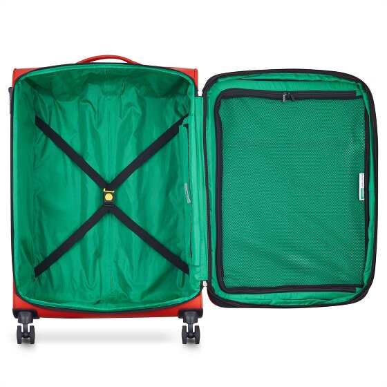 Delsey Paris x United Colors of Benetton Color Block 4-Rollen Trolley 77cm mit Dehnfalte