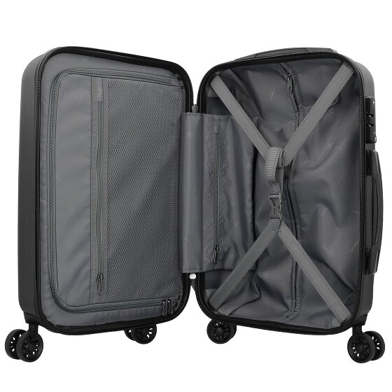 Bugatti Lima 2.0 4-Rollen Kabinentrolley 55 cm mit Doppelrollen