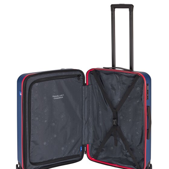 Travelite travelite x NFL 4 Rollen Trolley M 67 cm mit Dehnfalte
