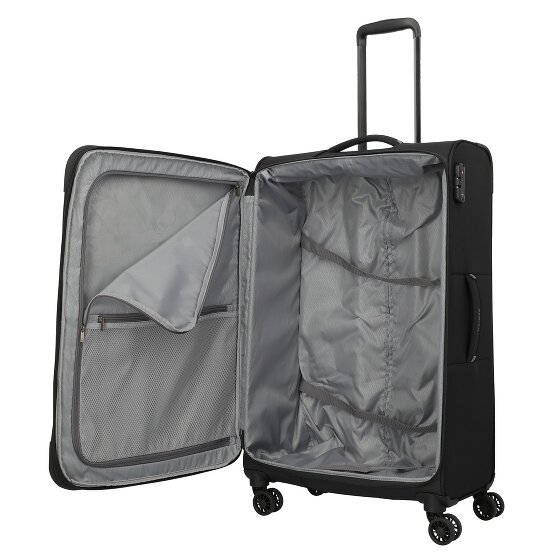 Travelite Umbria 4 Rollen Trolley L 77 cm mit Dehnfalte