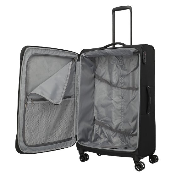 Travelite Umbria 4 Rollen Trolley L 77 cm mit Dehnfalte