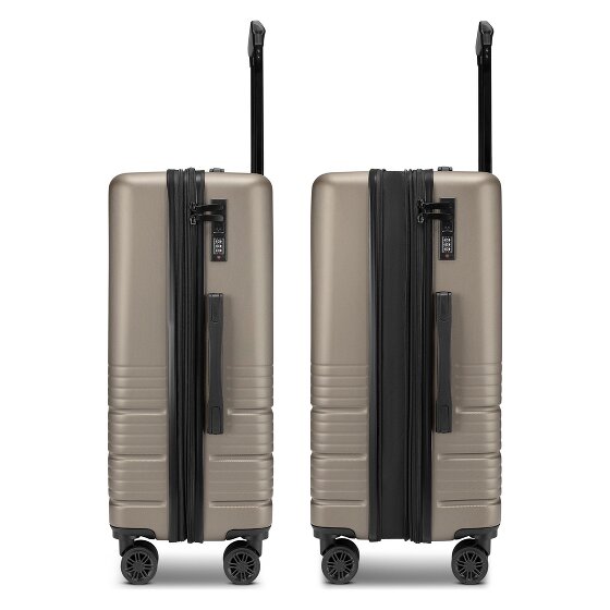 camel active Hanoi 4 Rollen Kofferset 3-teilig mit Dehnfalte