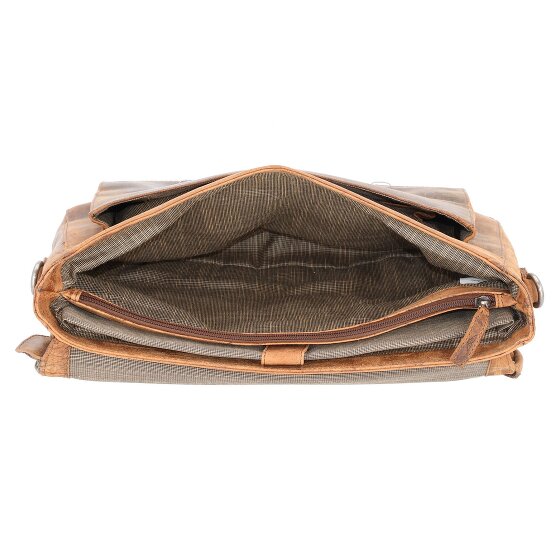 Pride and Soul Aktentasche Leder 37 cm Laptopfach