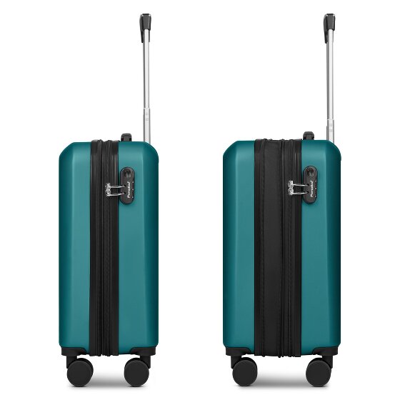 Check.In Paradise 2.0 4 Rollen Kabinentrolley S 55 cm mit Dehnfalte
