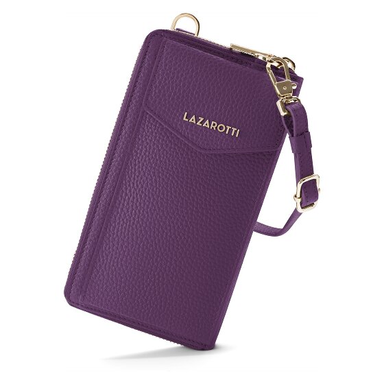 Lazarotti Bologna Leather Zip-Around Geldbörse Handytasche Leder 19 cm