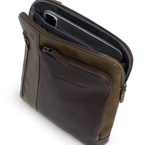 Piquadro Black Square Umhängetasche Leder 23 cm