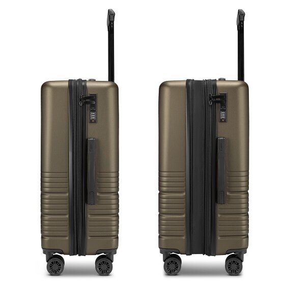 camel active Hanoi 4 Rollen Kofferset 3-teilig mit Dehnfalte
