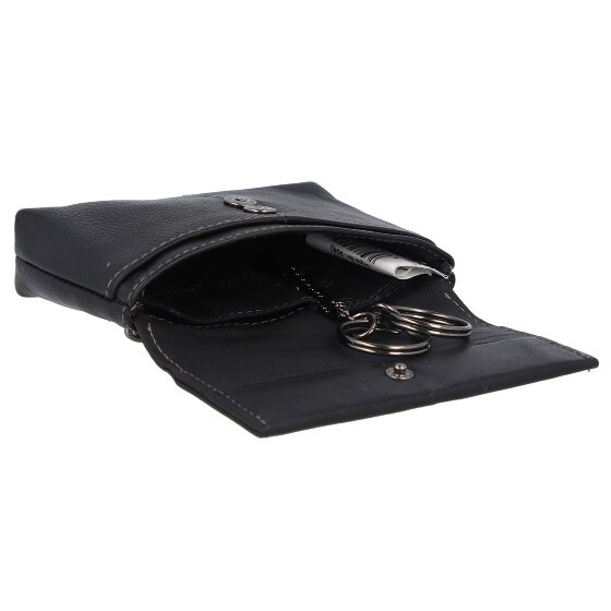 Greenland Nature Black Nappa Schlüsseletui RFID Leder 11,5 cm