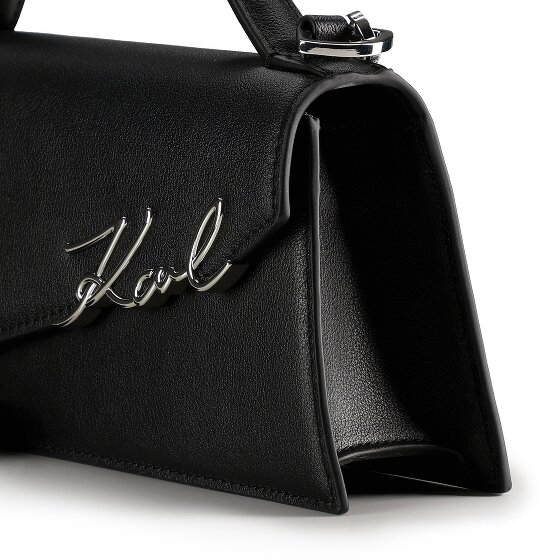 Karl Lagerfeld Signature Handtasche Leder 24 cm