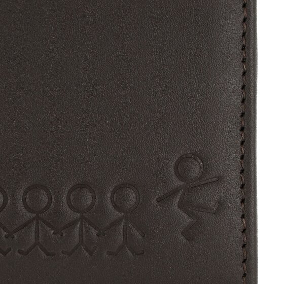 oxmox Leather Geldbörse RFID Schutz Leder 12 cm