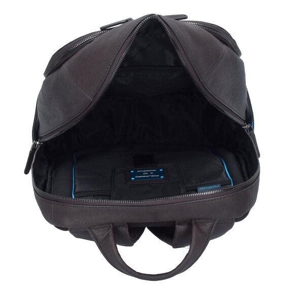 Piquadro Black Square Business Rucksack Leder 39 cm Laptopfach