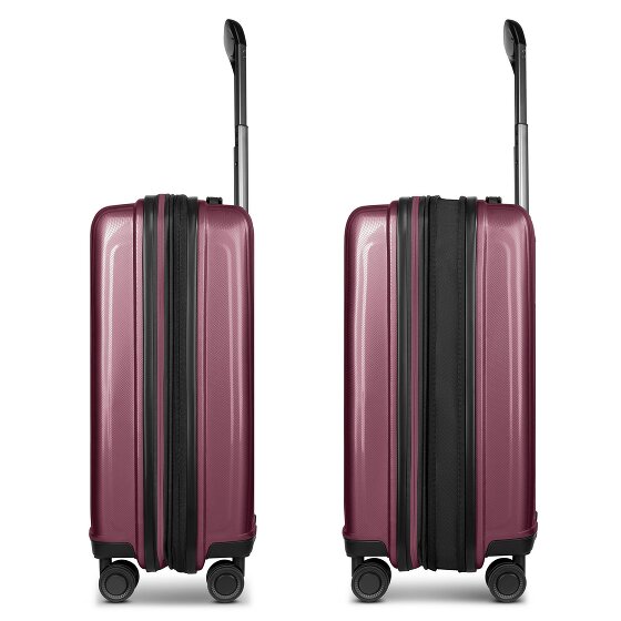 Redolz Essentials 14 4 Rollen Kabinentrolley 55 cm mit Dehnfalte