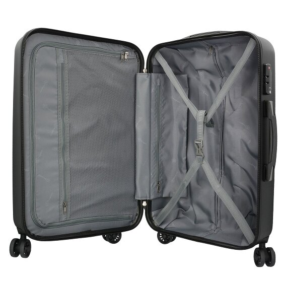 Bugatti Lima 2.0 4-Rollen Trolley 66 cm mit Doppelrollen