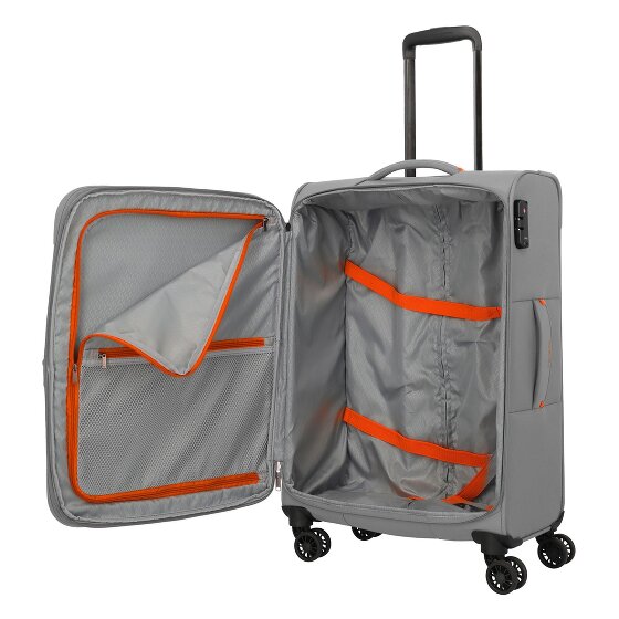 Travelite Umbria 4 Rollen Trolley M 67 cm mit Dehnfalte