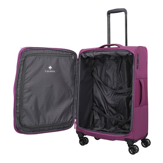 Travelite Corsiica 4 Rollen Trolley M 67 cm mit Dehnfalte