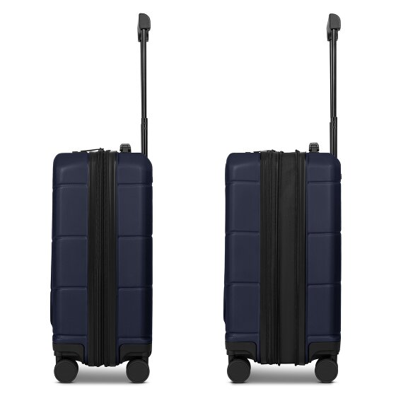 Police London 4 Rollen Kabinentrolley 55 cm Laptopfach mit Dehnfalte