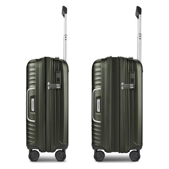 Redolz Essentials 01 4 Rollen Kabinentrolley 53 cm mit Dehnfalte