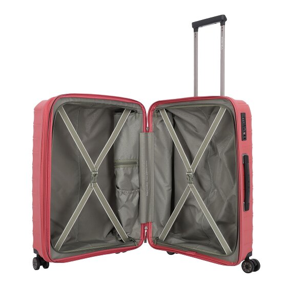 Travelite Mooby 4 Rollen Trolley M 66 cm mit Dehnfalte