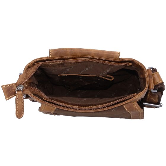 Greenburry Vintage Cafe-Racer Umhängetasche Leder 23 cm