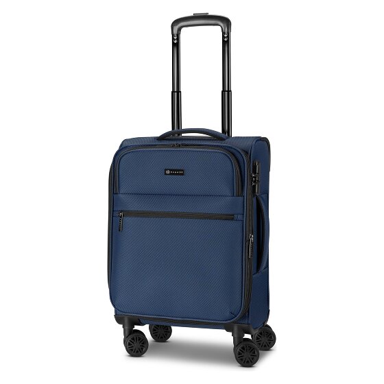 Bugatti Valencia Soft 4 Rollen Kabinentrolley S 55 cm mit Dehnfalte