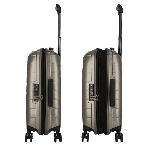Samsonite Attrix 4 Rollen Kabinentrolley 55 cm mit Dehnfalte