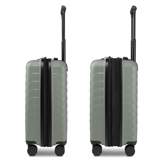 d&n Toronto 4 Rollen Kabinentrolley S 54 cm mit Dehnfalte