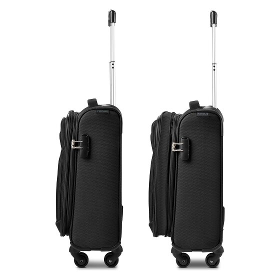 Wenger Beaumont 4 Rollen Kabinentrolley S 54 cm mit Dehnfalte