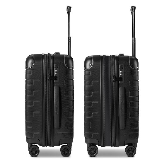 Tonino Lamborghini Milano 4 Rollen Kabinentrolley S 54 cm mit Dehnfalte