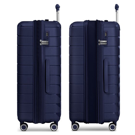 Franky London 4 Rollen Trolley L 74 cm mit Dehnfalte