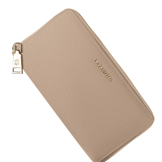 Lazarotti Bologna Leather XL Zip-Around Geldbörse Leder 19 cm