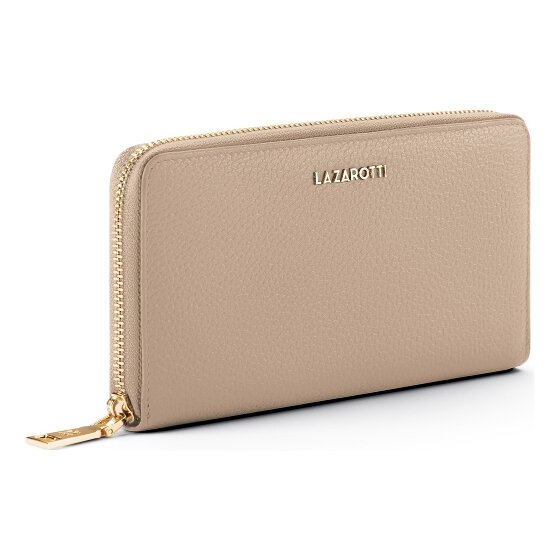 Lazarotti Bologna Leather XL Zip-Around Geldbörse Leder 19 cm