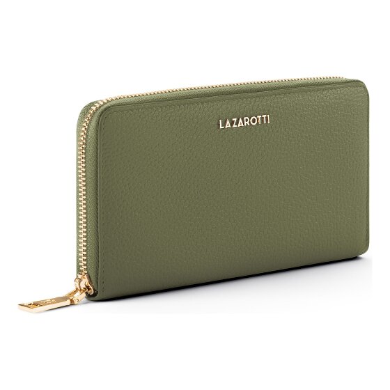 Lazarotti Bologna Leather XL Zip-Around Geldbörse Leder 19 cm
