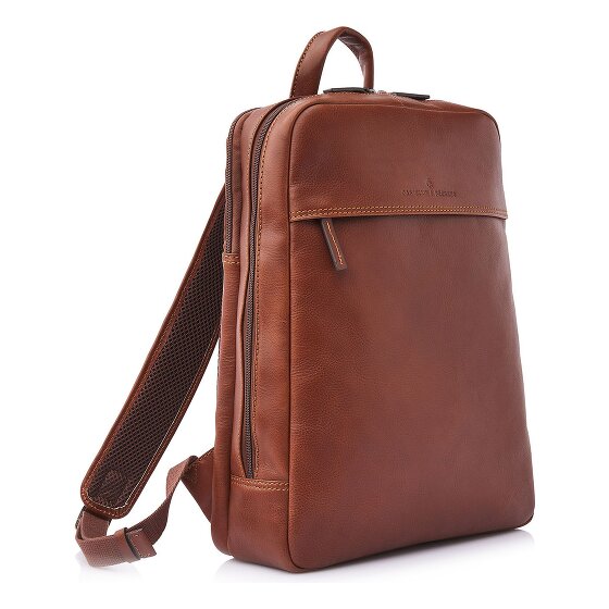 Castelijn & Beerens Daypack RFID Schutz Leder 42 cm Laptopfach