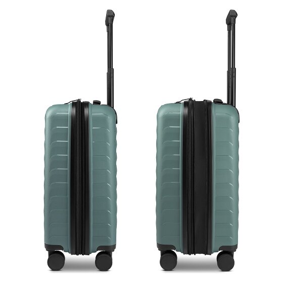 d&n Toronto 4 Rollen Kabinentrolley S 54 cm mit Dehnfalte