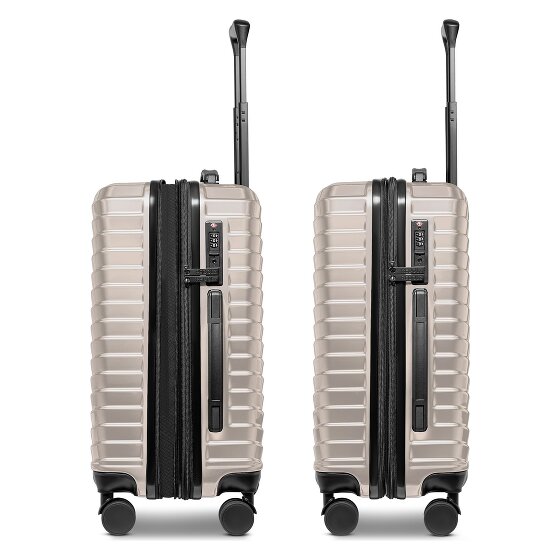 Redolz Essentials 18 4 Rollen Kabinentrolley 55 cm mit Dehnfalte