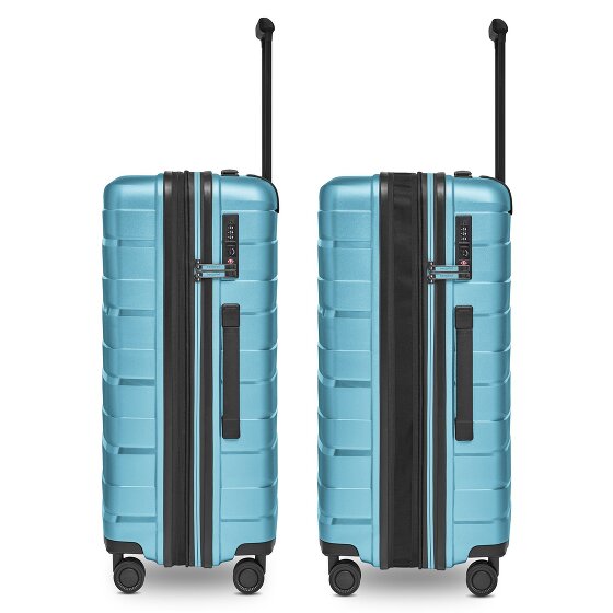 Bergpfeil Travel 4 Rollen Trolley M 66 cm mit Dehnfalte