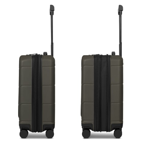 Police London 4 Rollen Kabinentrolley 55 cm Laptopfach mit Dehnfalte