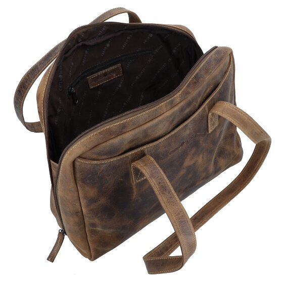 Greenburry Vintage Schultertasche Leder 35 cm
