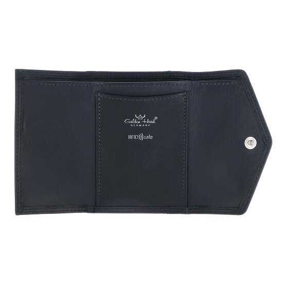 Golden Head Polo Geldbörse RFID Schutz Leder 10 cm
