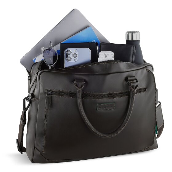 Bugatti Clark Aktentasche Leder 40 cm