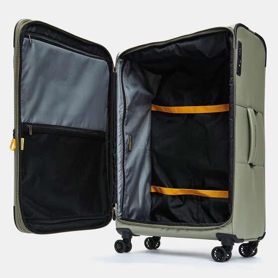 Mandarina Duck Eco Coated 4 Rollen Trolley L 78 cm mit Dehnfalte