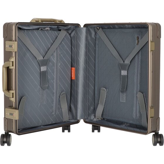 Aleon Traveler International 4-Rollen Kabinentrolley Aluminium 55 cm