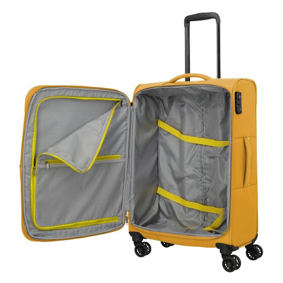 Travelite Umbria 4 Rollen Trolley M 67 cm mit Dehnfalte