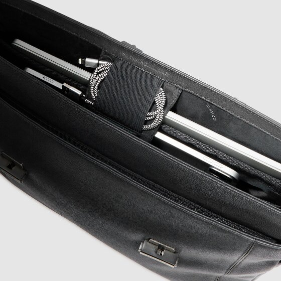 Piquadro Cronus Aktentasche Leder 31 cm Laptopfach