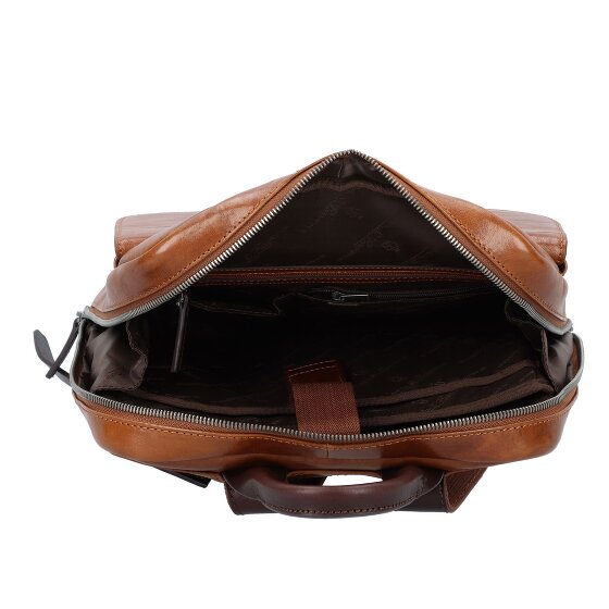 Castelijn & Beerens Rien Business-Rucksack RFID Schutz Leder 40 cm Laptopfach
